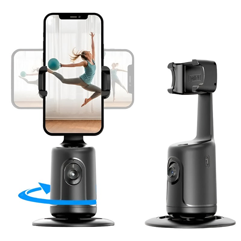 360 Auto Face Tracking Gimbal AI Smart Gimbal Face Tracking Auto Phone Holder For Smartphone Video Vlog Live Stabilizer Tripod