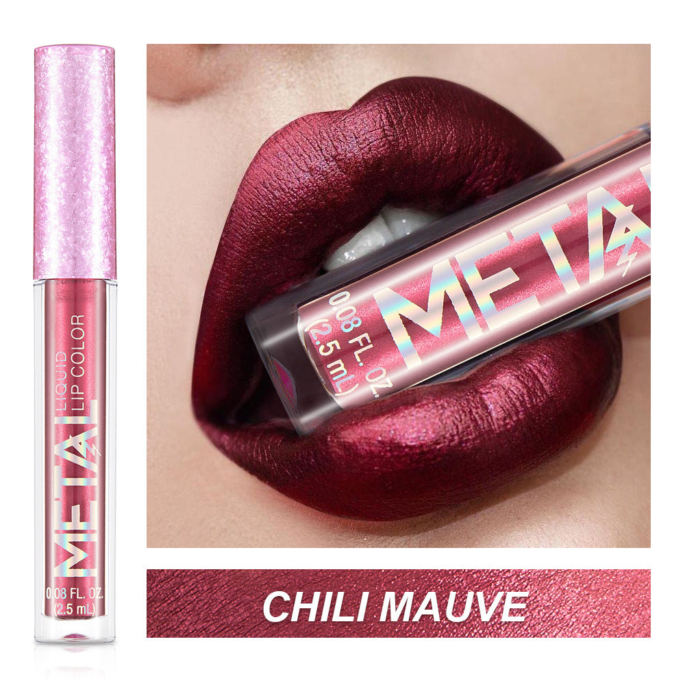 Metallic Liquid Lipstick Lip Gloss Does Not Stick To Cup Lip Glaze