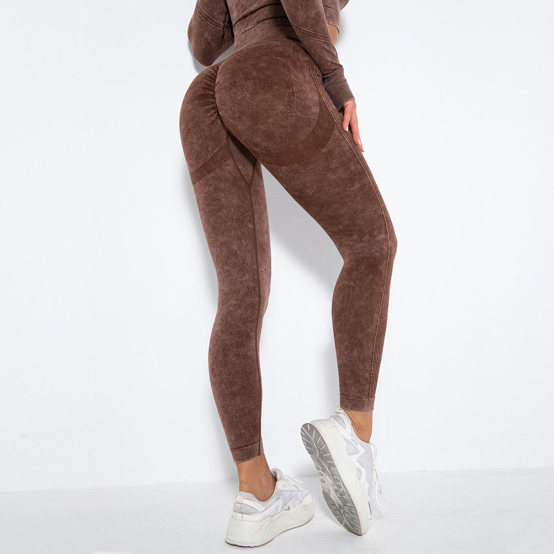 Fashion Sexy Peach Hip Wicking Yoga Pants - Dignitestore Coffee / S Leggings