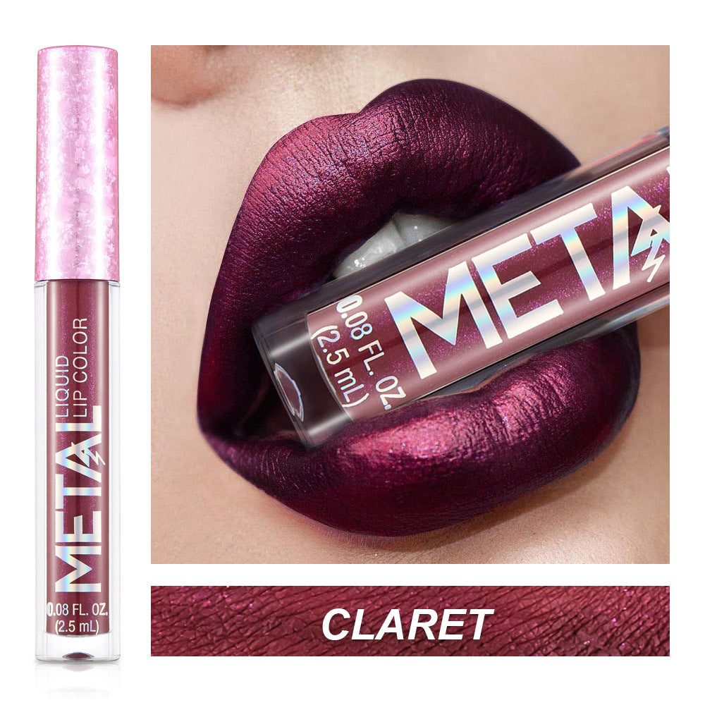 Metallic Liquid Lipstick Lip Gloss Does Not Stick To Cup Lip Glaze