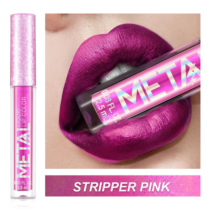 Metallic Liquid Lipstick Lip Gloss Does Not Stick To Cup Lip Glaze