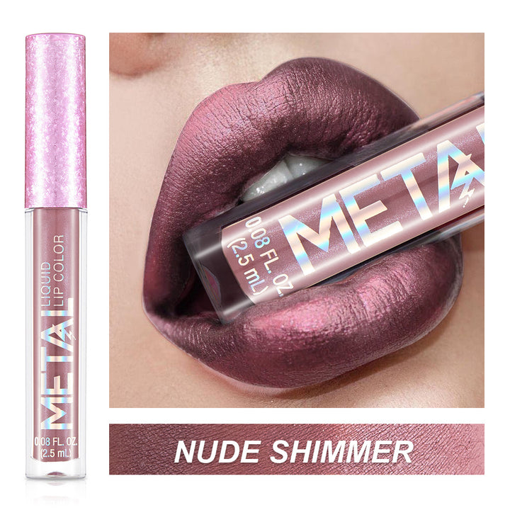 Metallic Liquid Lipstick Lip Gloss Does Not Stick To Cup Lip Glaze